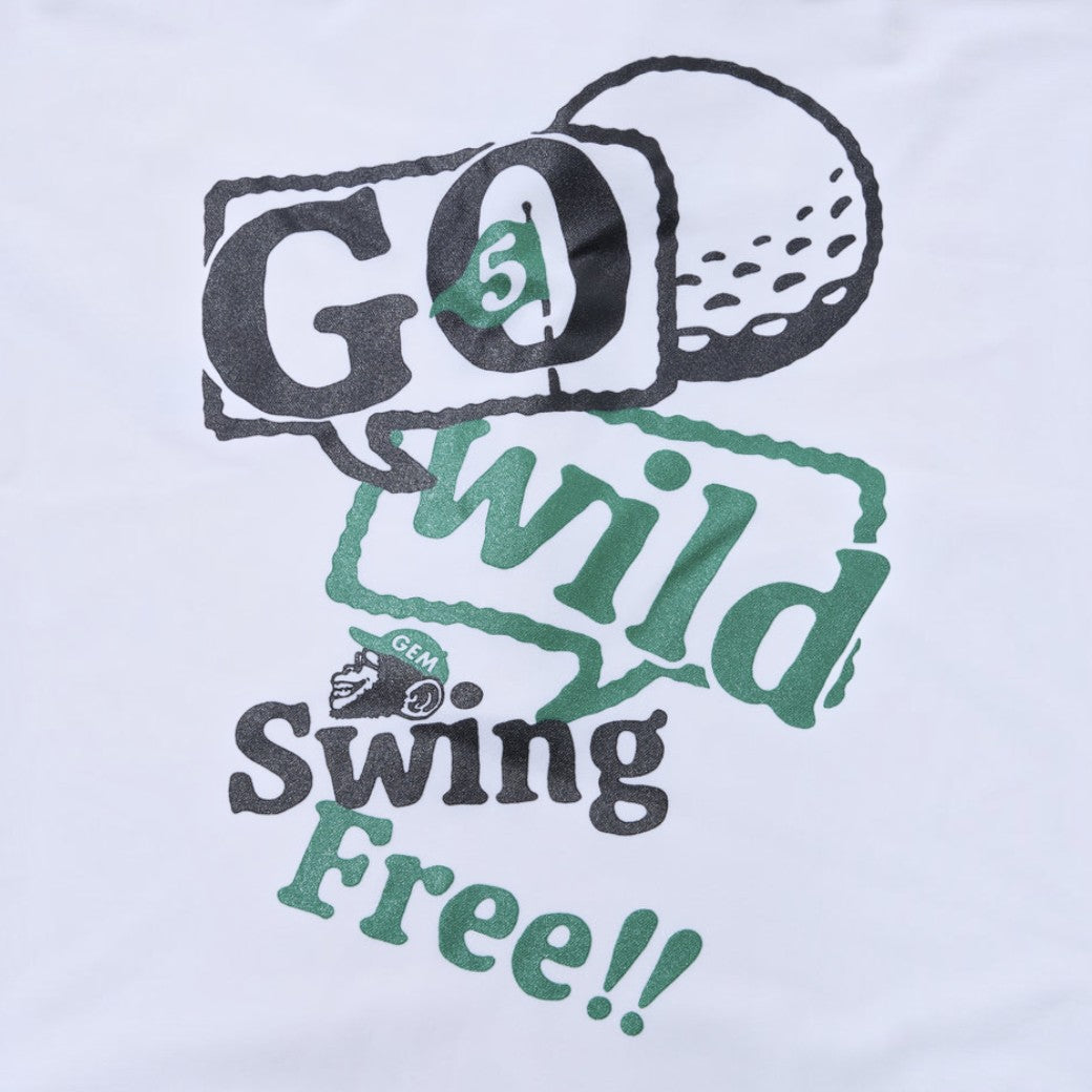 【GREEN EDGE MONKEYS】Stretch kanoko long sleeve polo ポロシャツ WHITE (ZZGEM-60363001)