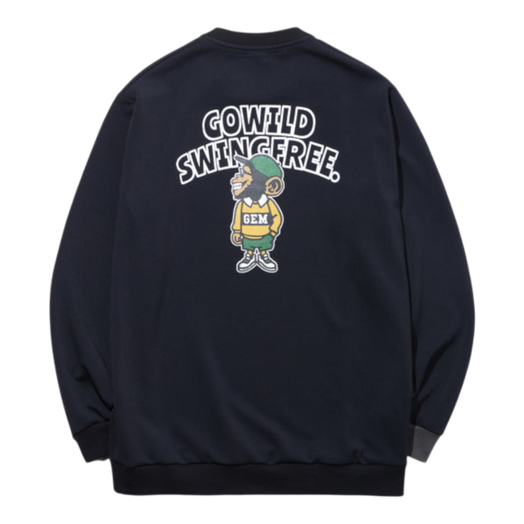 【GREEN EDGE MONKEYS】Jersey sweatshirt スウェット BLACK (ZZGEM-60363002)
