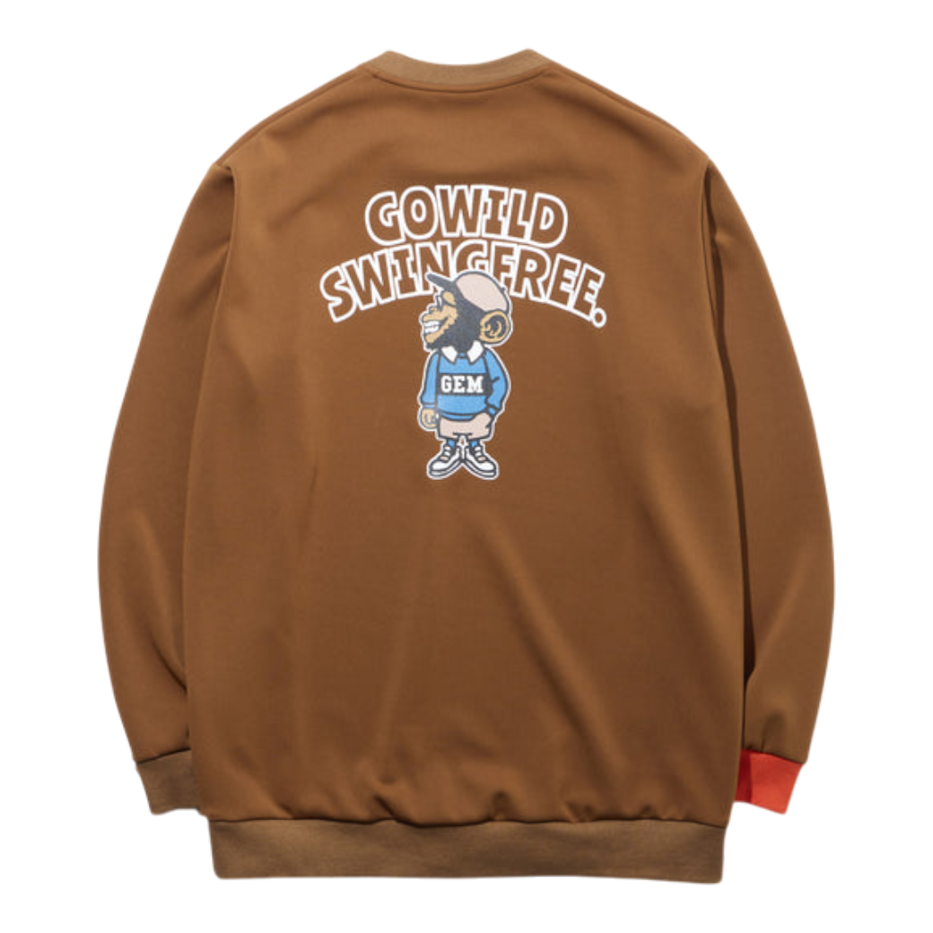 【GREEN EDGE MONKEYS】Jersey sweatshirt スウェット BROWN (ZZGEM-60363002)