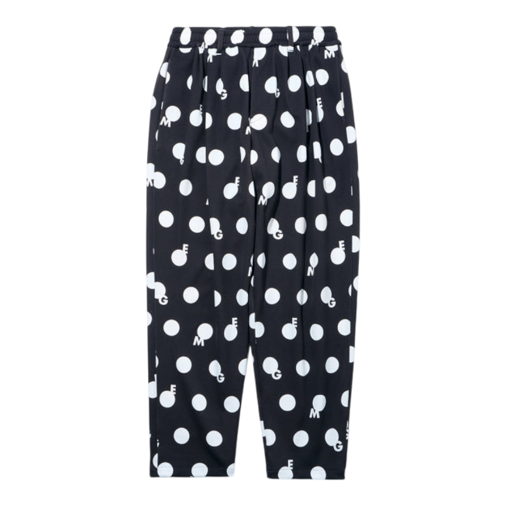 【GREEN EDGE MONKEYS】Original print gem-dot pants ロングパンツ BLACK (ZZGEM-60365104)
