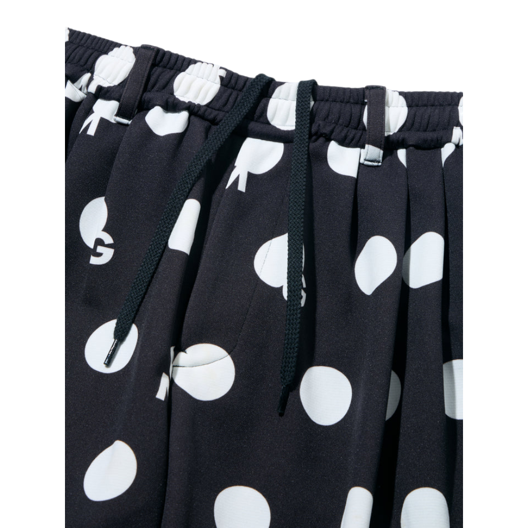 【GREEN EDGE MONKEYS】Original print gem-dot pants ロングパンツ BLACK (ZZGEM-60365104)