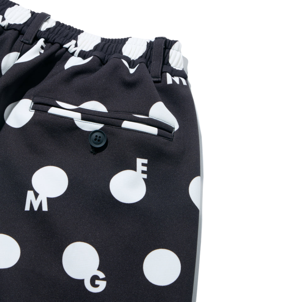 【GREEN EDGE MONKEYS】Original print gem-dot pants ロングパンツ BLACK (ZZGEM-60365104)