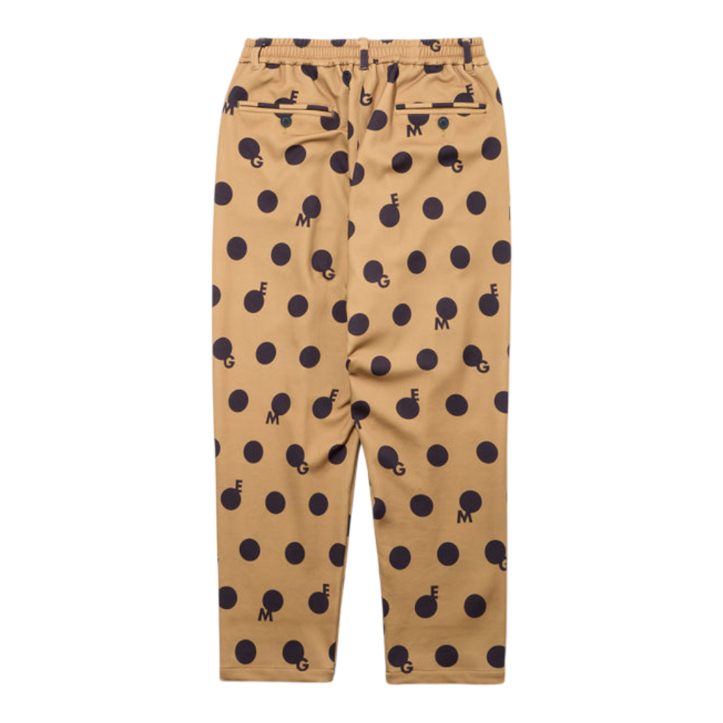 【GREEN EDGE MONKEYS】Original print gem-dot pants ロングパンツ BEIGE (ZZGEM-60365104)