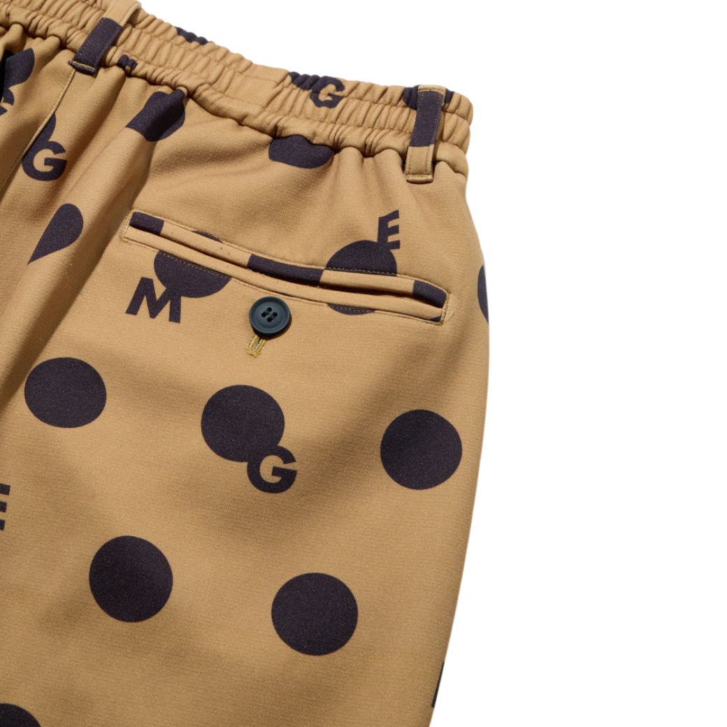 【GREEN EDGE MONKEYS】Original print gem-dot pants ロングパンツ BEIGE (ZZGEM-60365104)