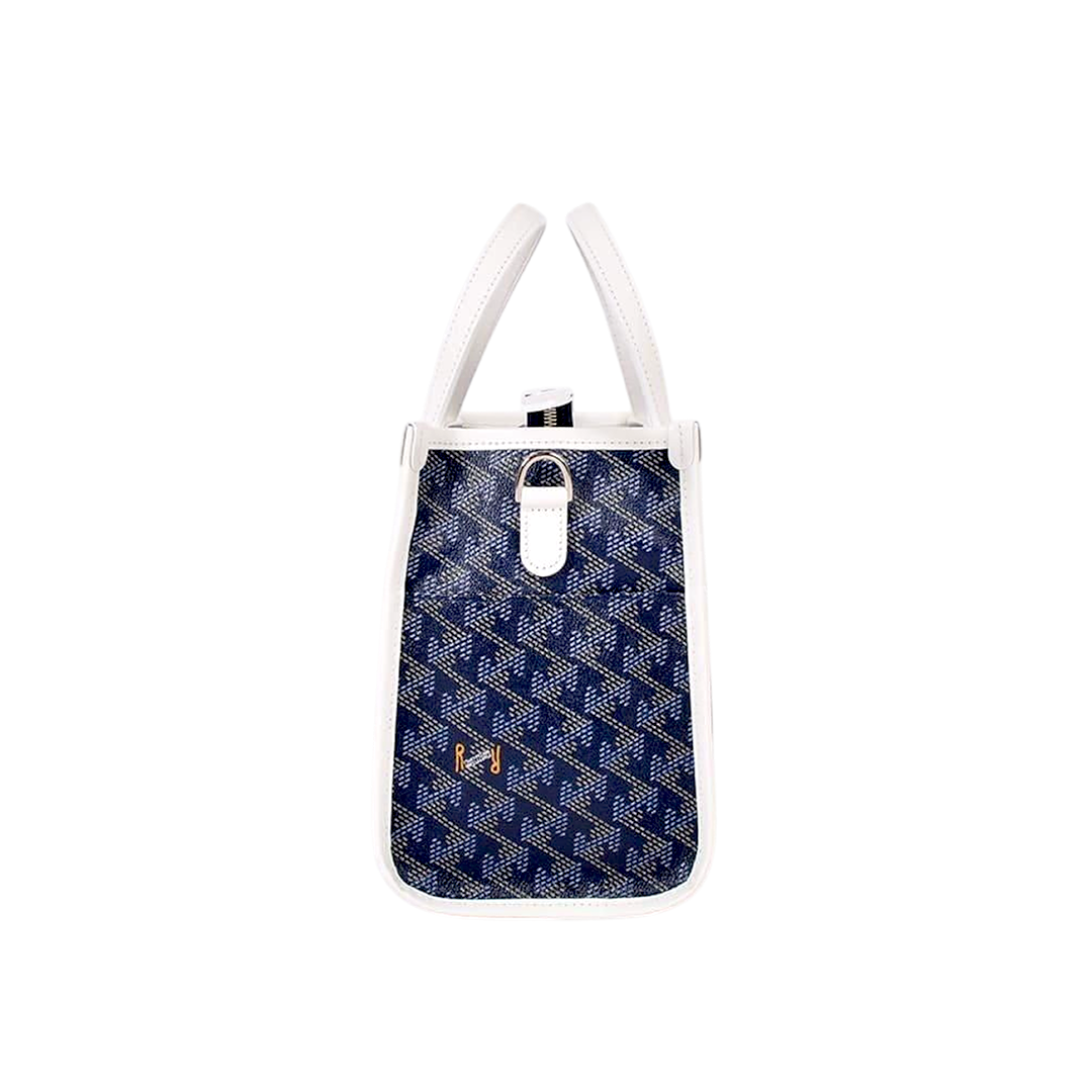 【Resurrection】LANIUS SQUARE MINI NO.3 ラニウス スクエア ミニ カートバッグ NAVY WHITE(ZZRES-RRCTB00103)