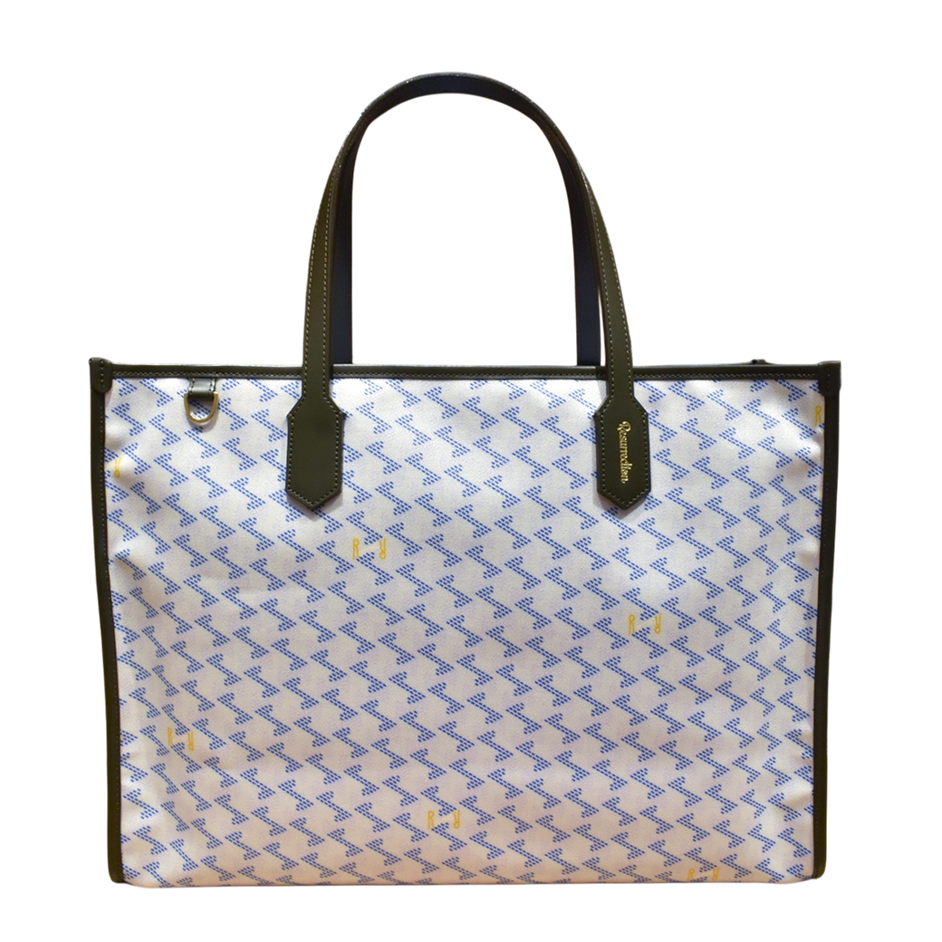 【Resurrection】LANIUS SQUARE BIG ラニウス スクエア ビッグ トートバッグ AQUA(ZZRES-RRTTB00102)