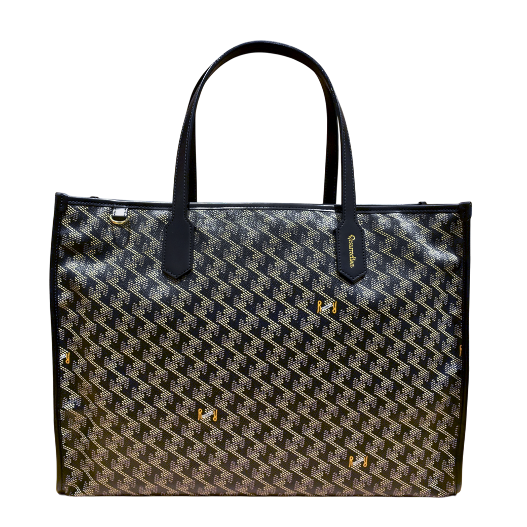 【Resurrection】LANIUS SQUARE BIG ラニウス スクエア ビッグ トートバッグ D.BLACK(ZZRES-RRTTB00102)