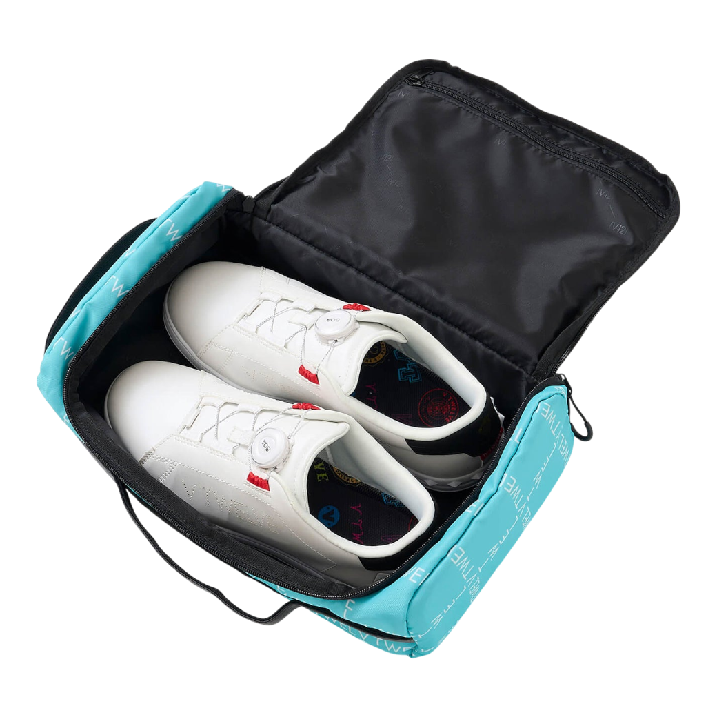 【V12】TYPO GRID SHOES CASE シューズケース TURQUOISE (ZZV12-V122610BG07)