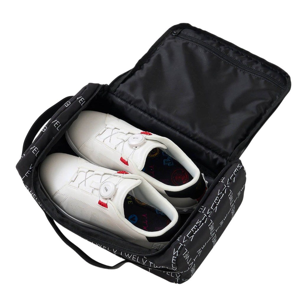 【V12】TYPO GRID SHOES CASE シューズケース BLACK (ZZV12-V122610BG07)