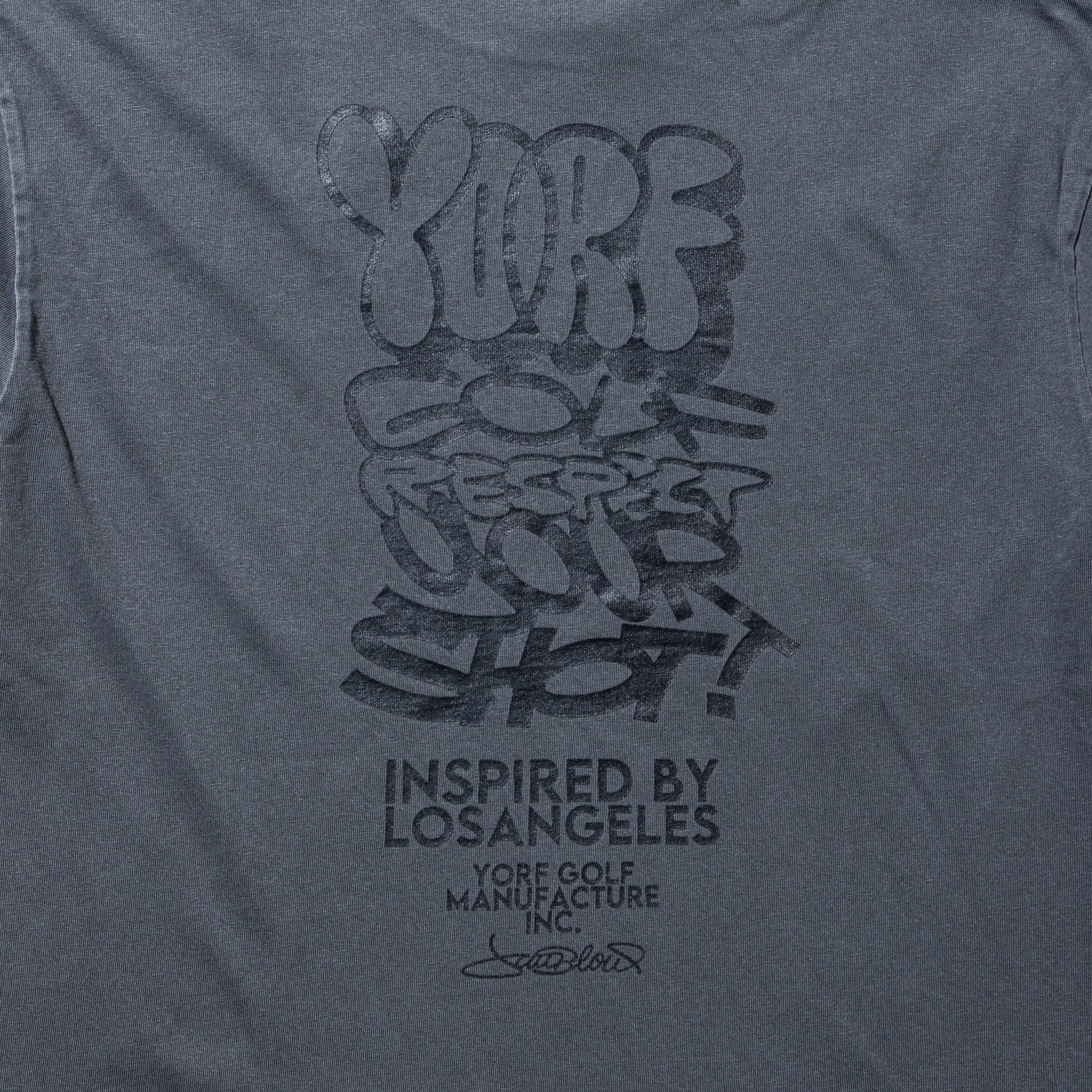 【YORF】ヴィンテージライク Tシャツ BLACK（ZZYRF-1086110303）
