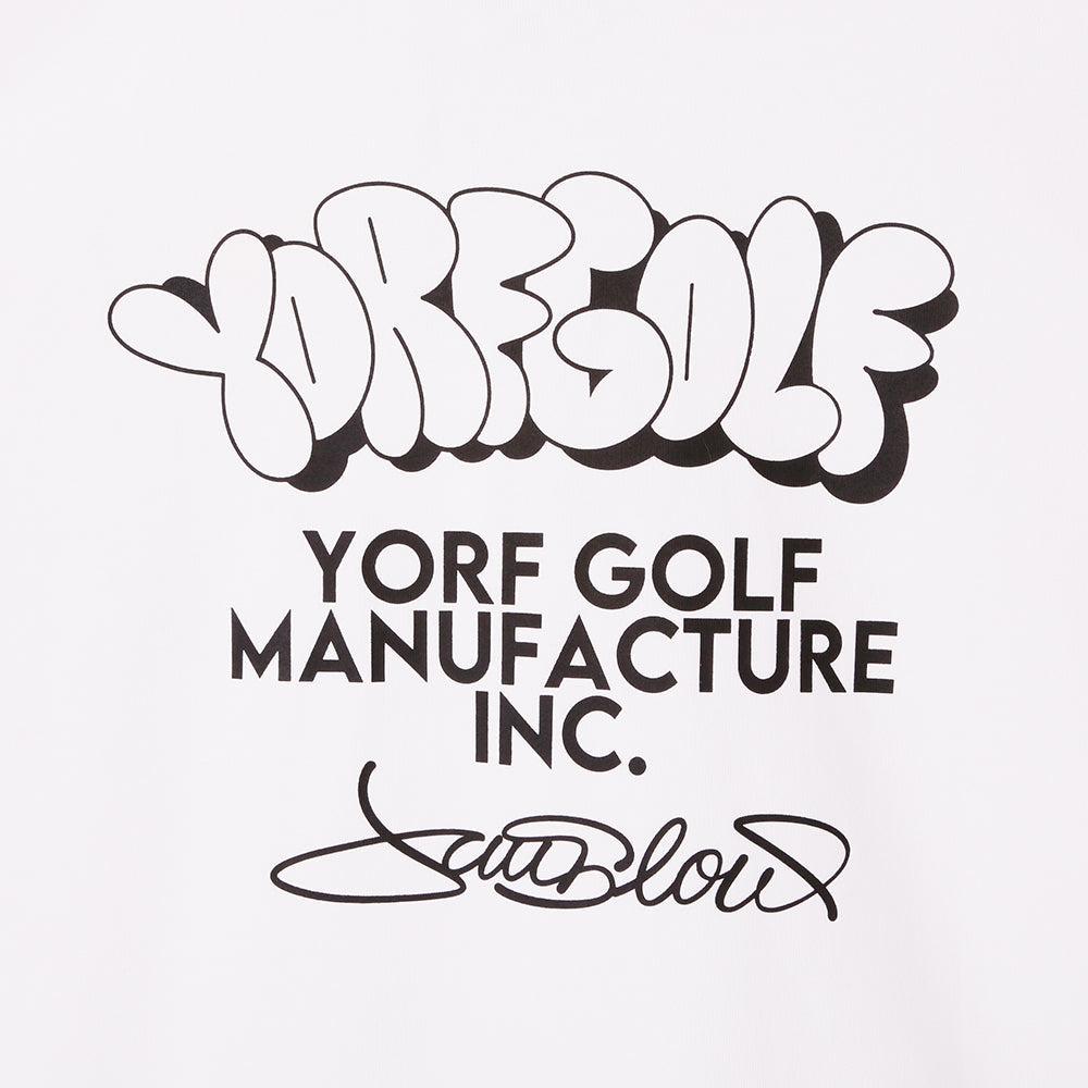 【YORF】HUMAN柄グラフィックカットソー Tシャツ WHITE（ZZYRF-1086110309）