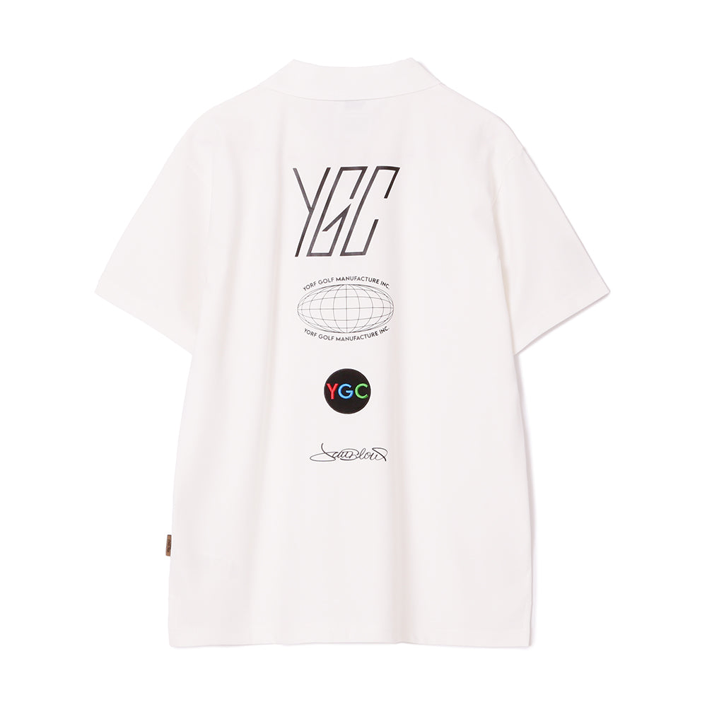 【YORF】YGCカノコ ポロシャツ WHITE（ZZYRF-1086120301）