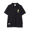 【YORF】YORFジャガード ポロシャツ BLACK（ZZYRF-1086120302）
