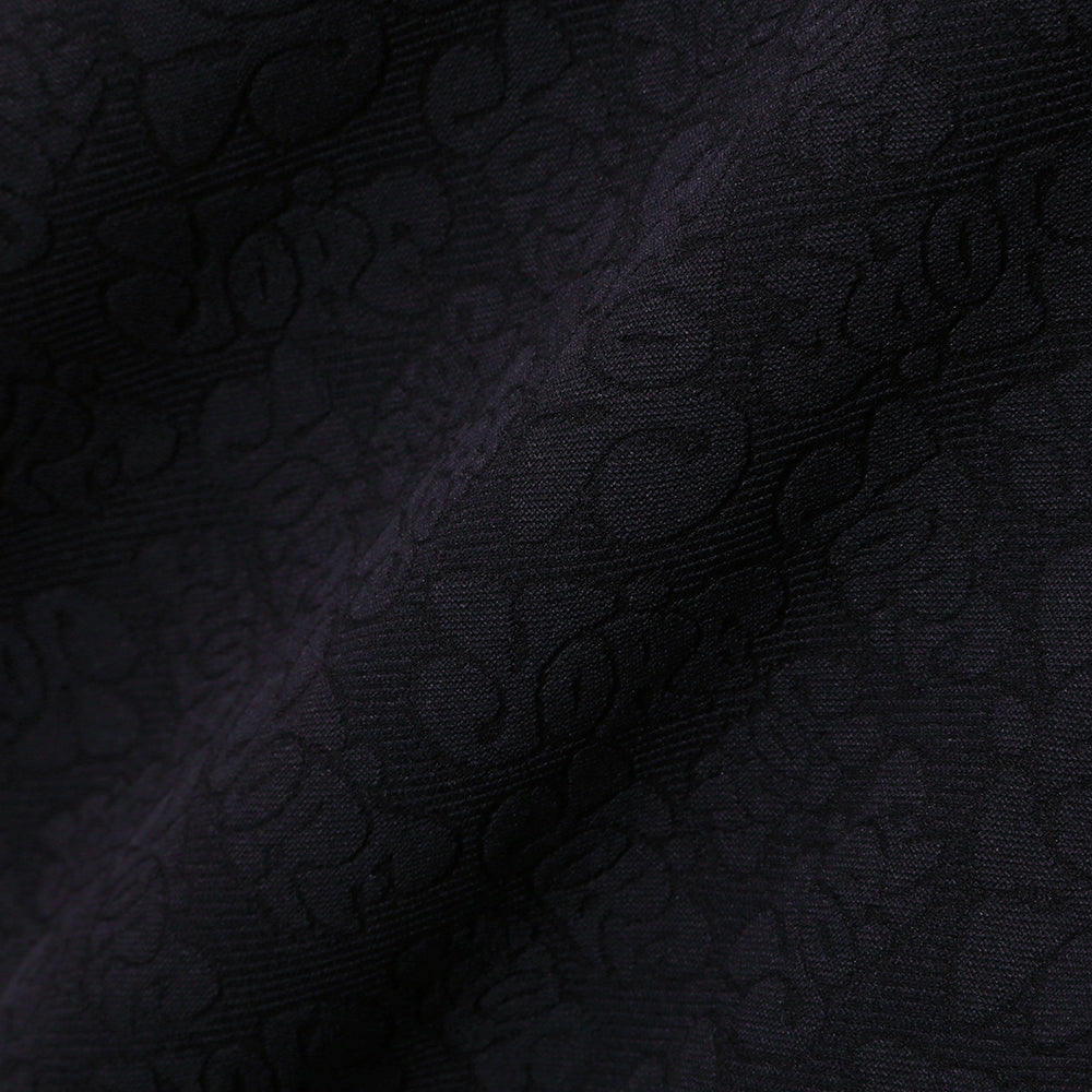 【YORF】YORFジャガード ポロシャツ BLACK（ZZYRF-1086120302）