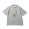【YORF】グラフィックロゴ モックネック GRAY（ZZYRF-1086130303）