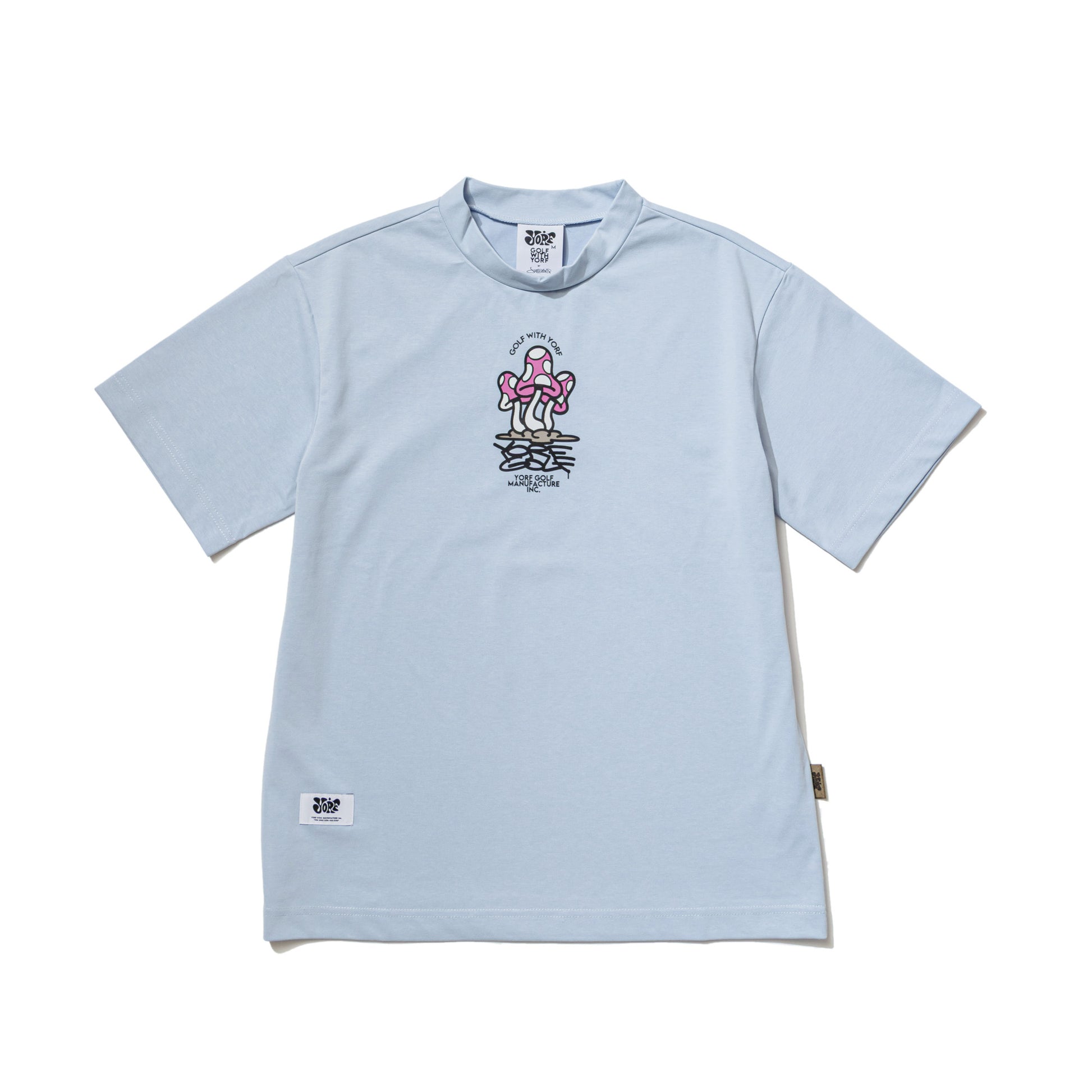 【YORF】グラフィックモックネック WOMAN BLUE（ZZYRF-1086130307）