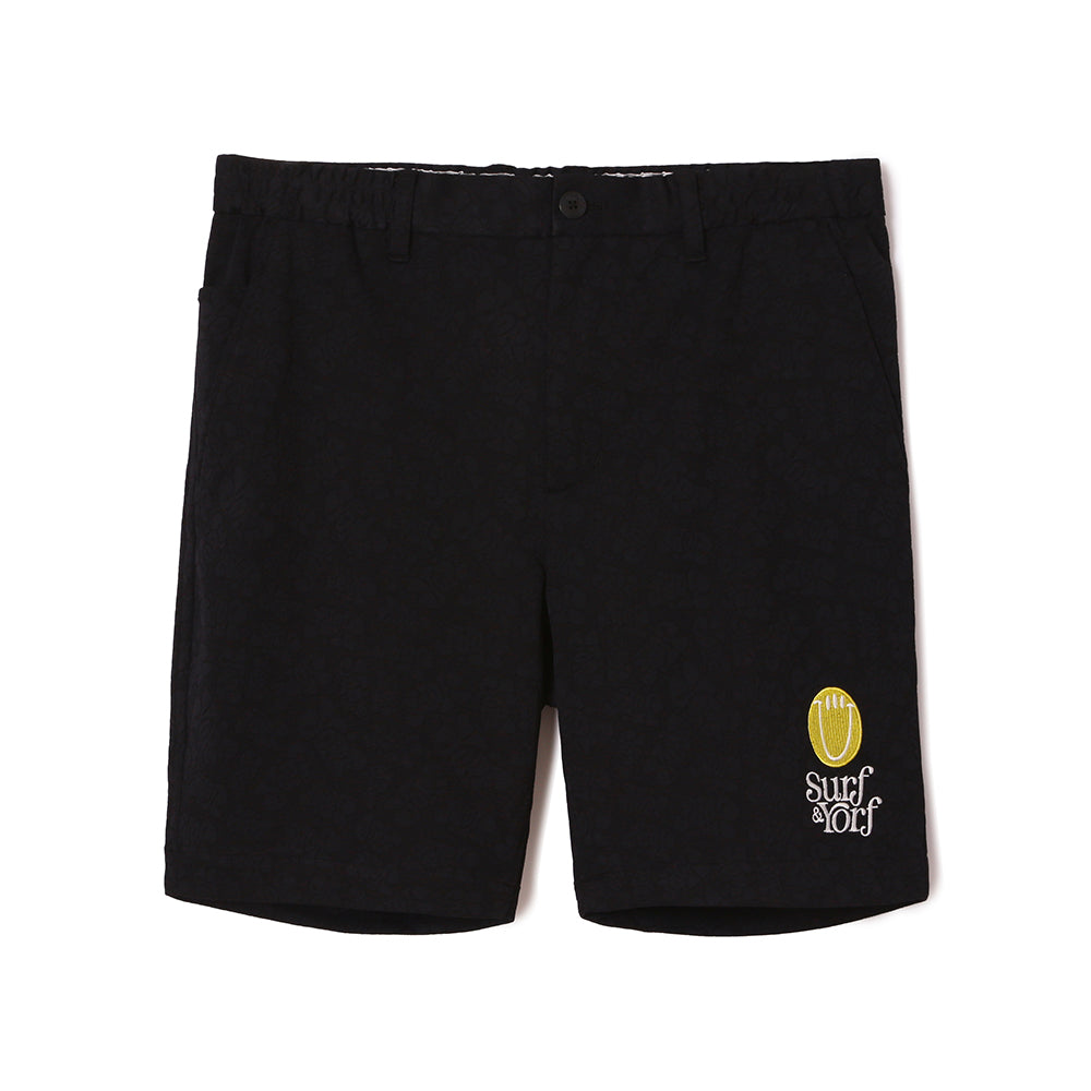 【YORF】YORFジャガードショートパンツ BLACK（ZZYRF-1086160302）