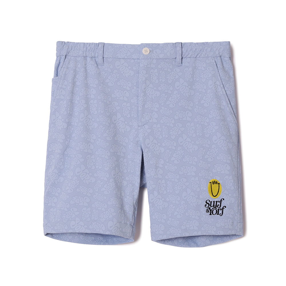 【YORF】YORFジャガードショートパンツ BLUE（ZZYRF-1086160302）