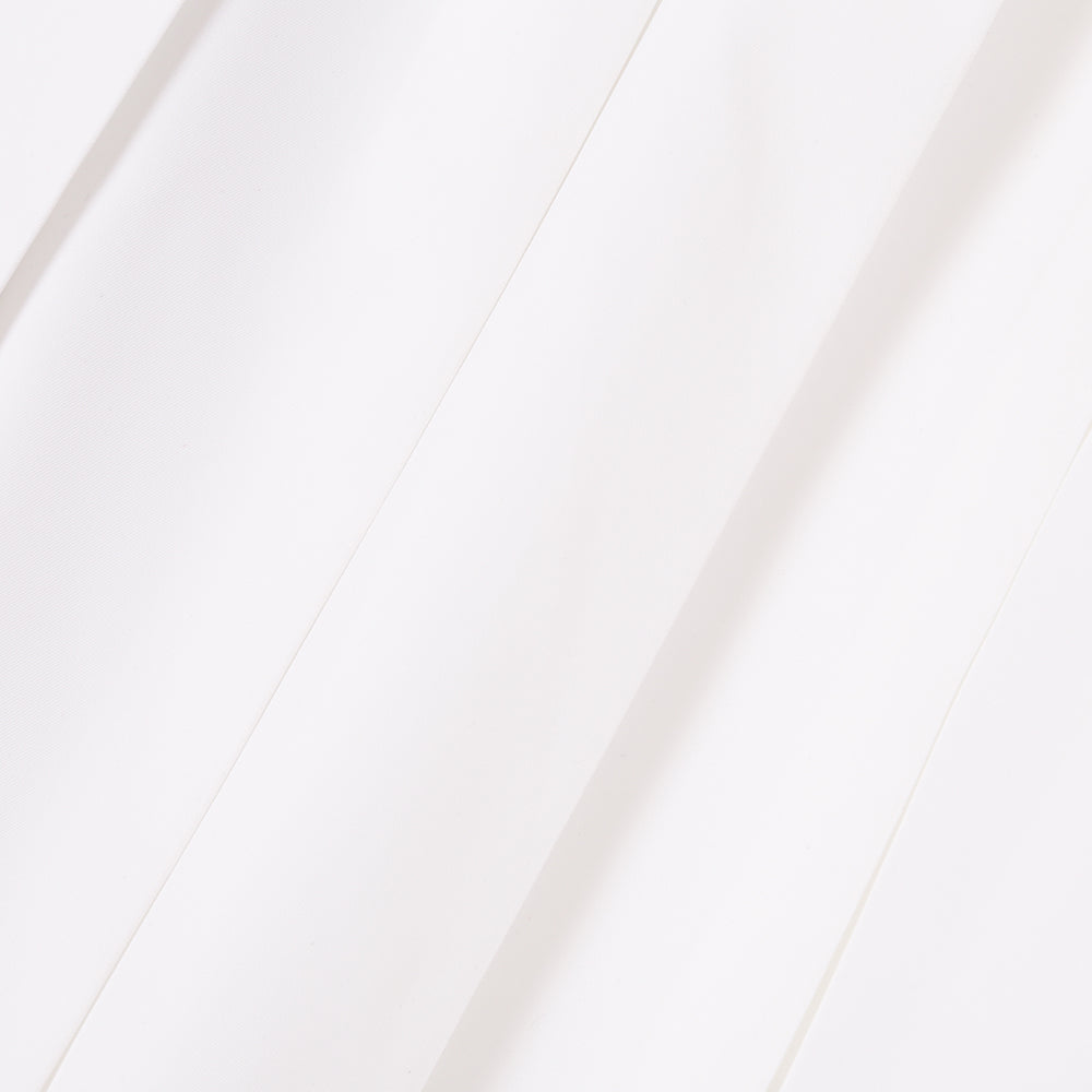 【YORF】ウェストロゴプリーツスカート WOMAN WHITE（ZZYRF-1086170302）