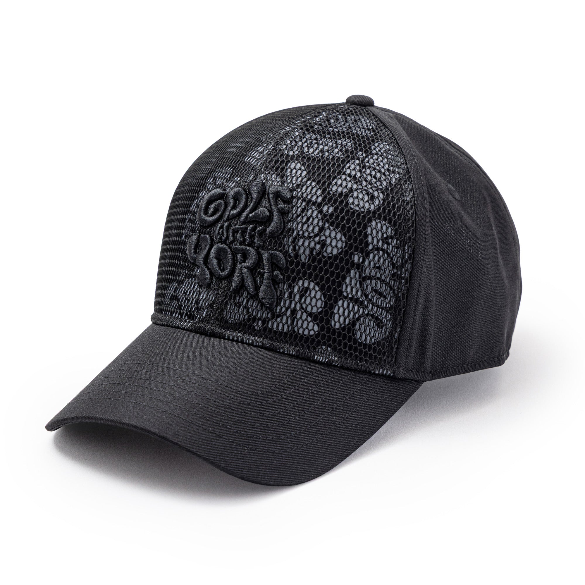 【YORF】ベースボールメッシュキャップ BLACK (ZZYRF-1086194302)