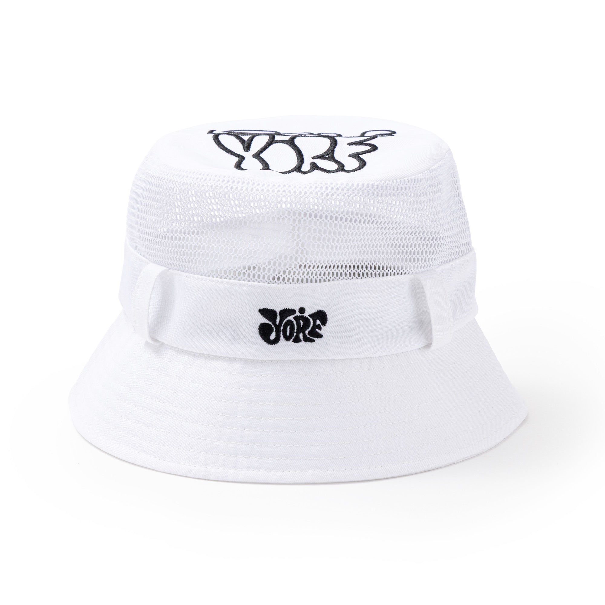【YORF】メッシュバケットハット BLACK KHAKI WHITE (ZZYRF-1086194311)