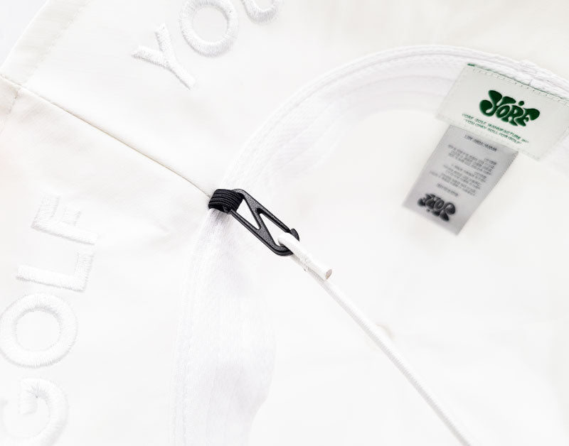 【YORF】LOGO POINT FISHING HAT ホワイト（ZZYRF-1086294803）