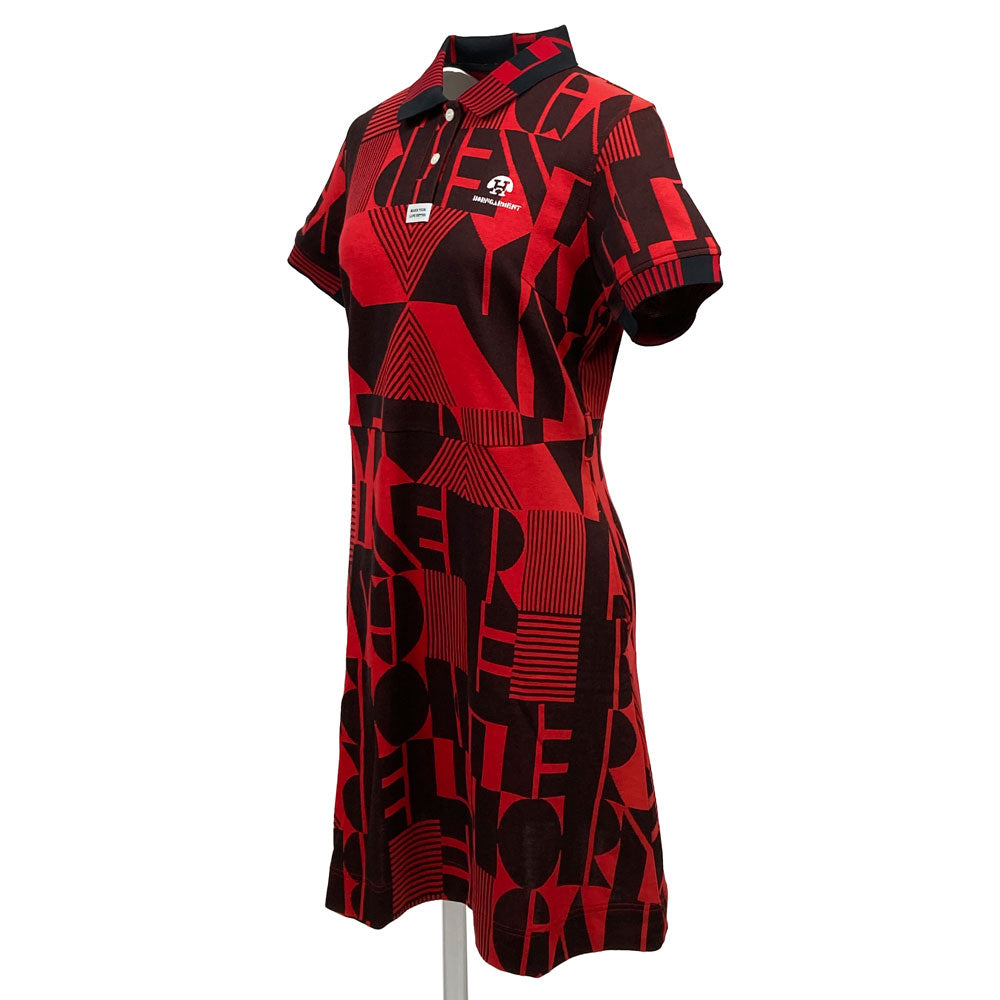 【HORN GARMENT】WOMENS Dialogue Polo Dress［RED］（HCW-2C-AO03）