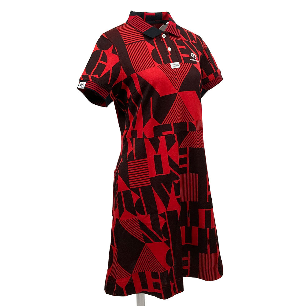 【HORN GARMENT】WOMENS Dialogue Polo Dress［RED］（HCW-2C-AO03）