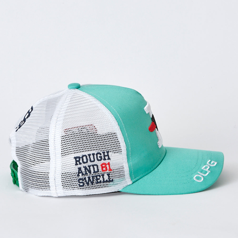 【rough＆swell】BIG D MESH CAP［GREEN］（RSA-23006）