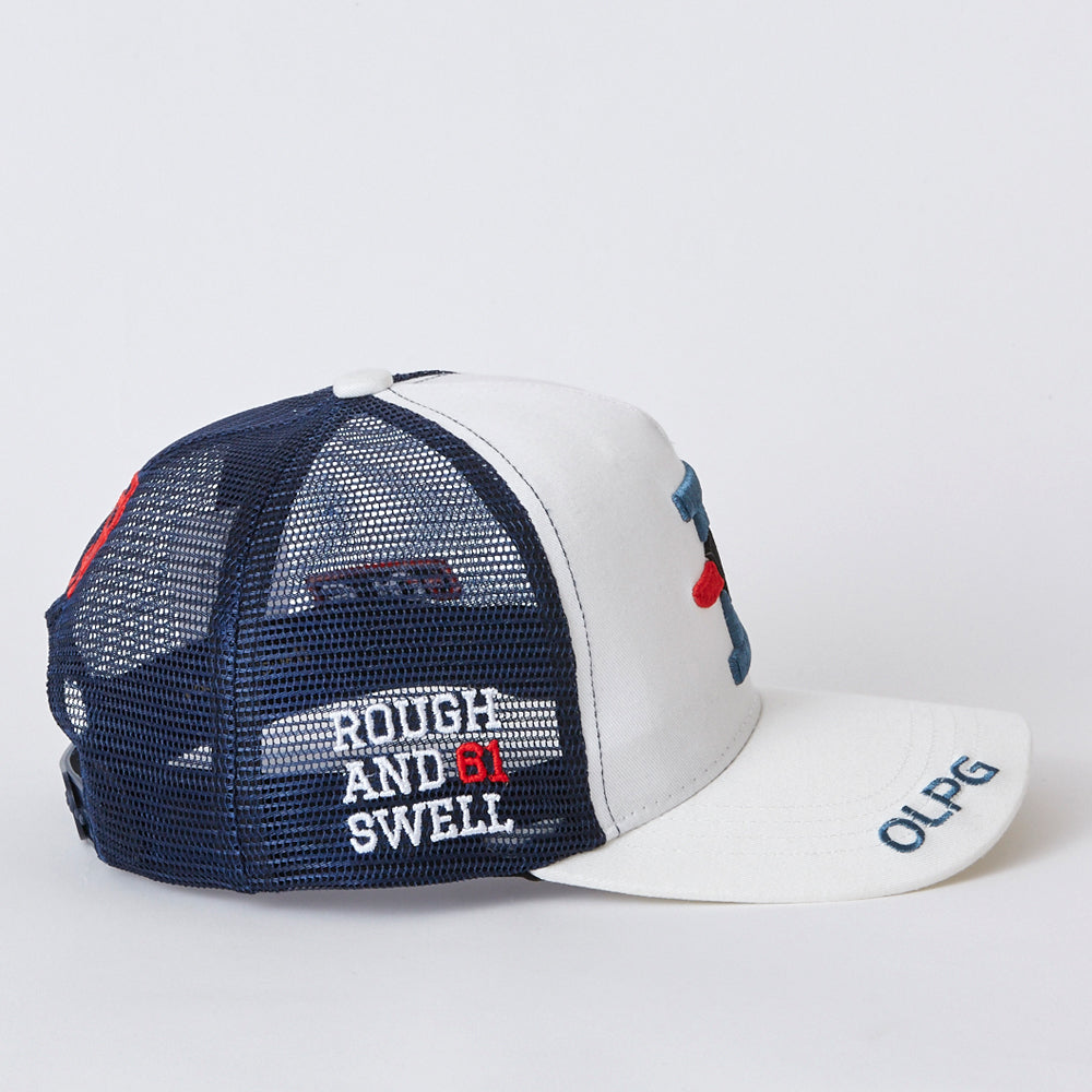 【rough＆swell】BIG D MESH CAP［WHITE］（RSA-23006）
