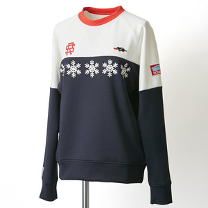 【rough&swell】BLIZZARD SWEAT W.［NAVY×WHITE］（RSL-22211）