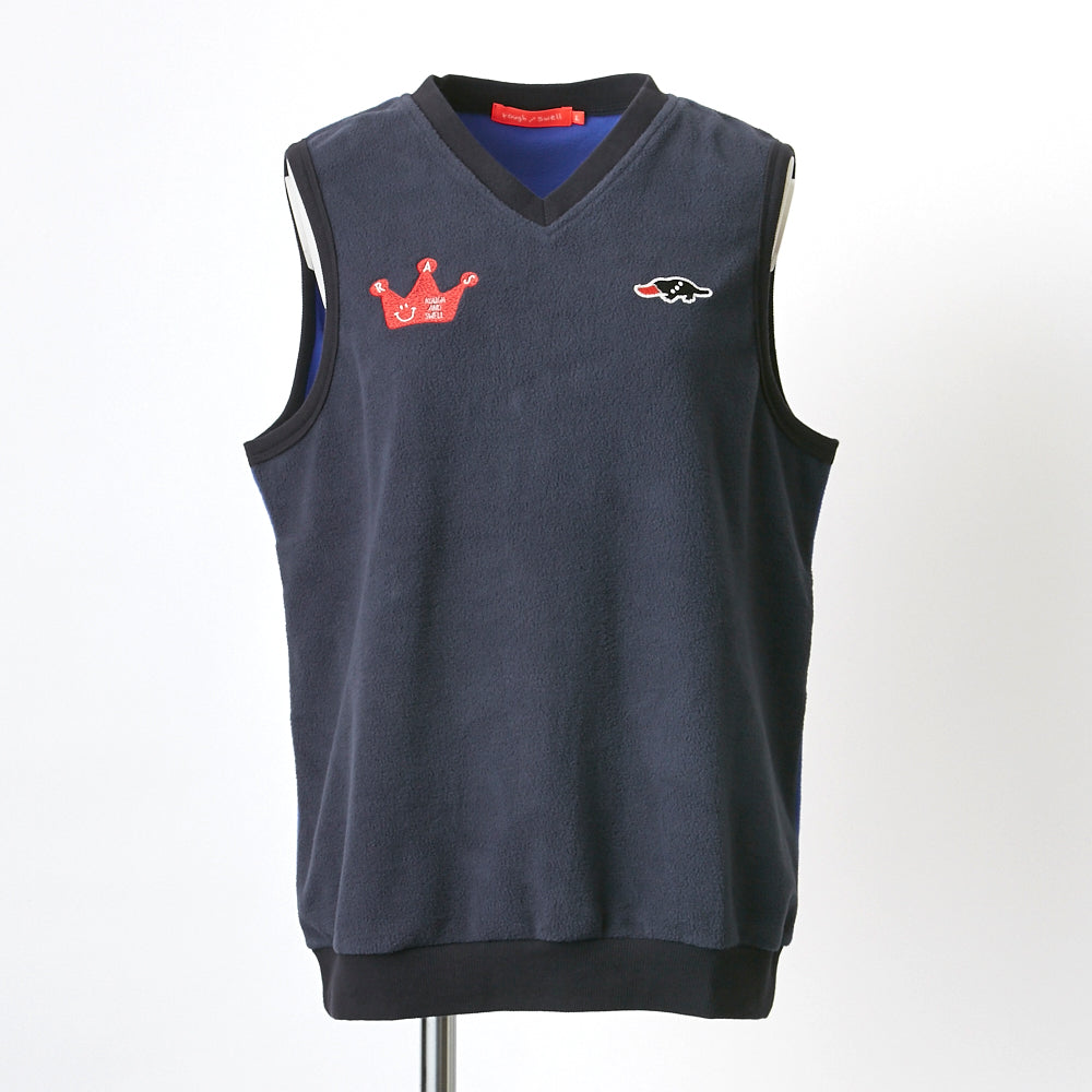 【rough&swell】CROWN VEST W.［NAVY］（RSL-22218）