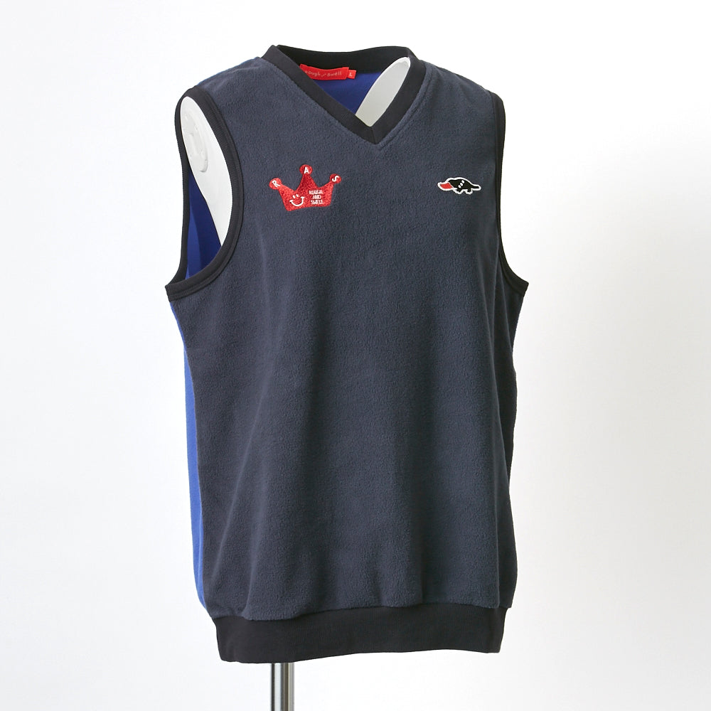 【rough&swell】CROWN VEST W.［NAVY］（RSL-22218）