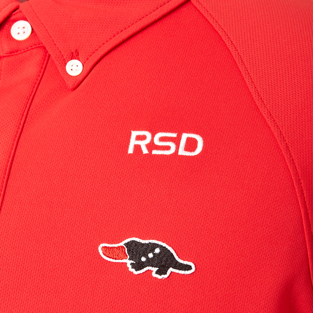 【rough&swell】MEN'S BIG D POLO［RED］（RSM-23010）