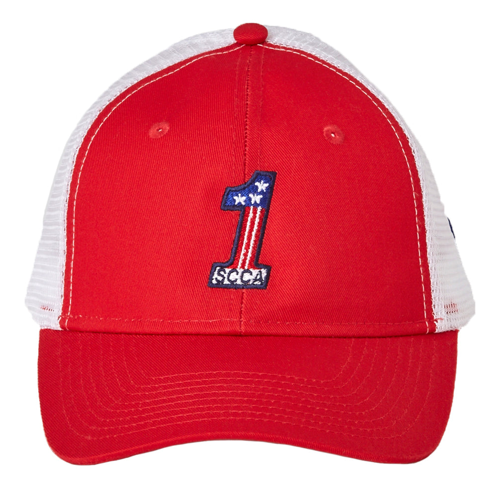 【yellow lobster】キャップ SCCA(YL-7200-RDWH) ［RED / WHITE］