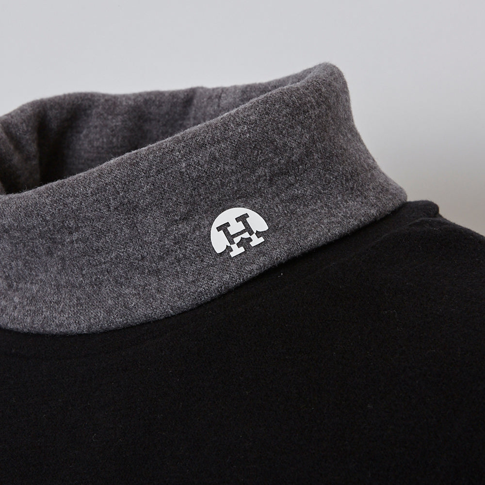 【HORN GARMENT】MEN'S Starry Micro Fleece Turtle Shirts[BLACK](HCM-1C-AU02)