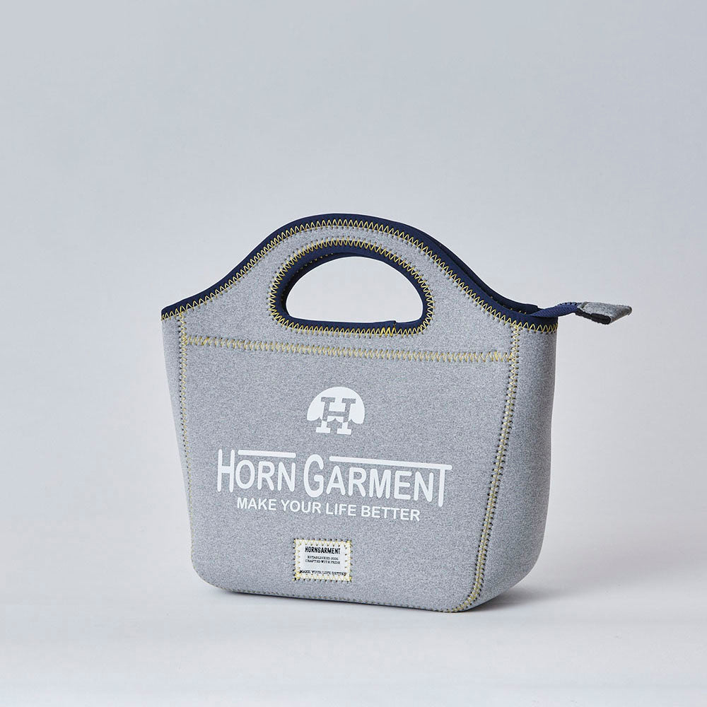 【HORN GARMENT】LOOK IN POCKET Neoprene Bag［H.GREY］（HCS-2A-SB09）