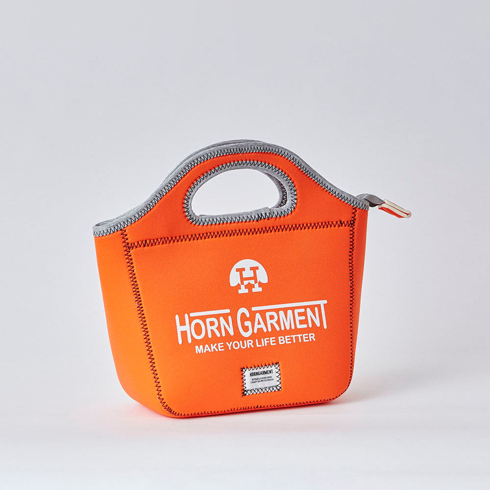 【HORN GARMENT】LOOK IN POCKET Neoprene Bag［ORANGE］（HCS-2A-SB09）
