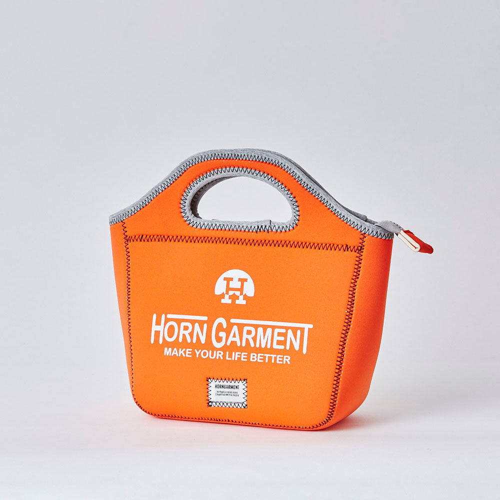 【HORN GARMENT】LOOK IN POCKET Neoprene Bag［ORANGE］（HCS-2A-SB09）