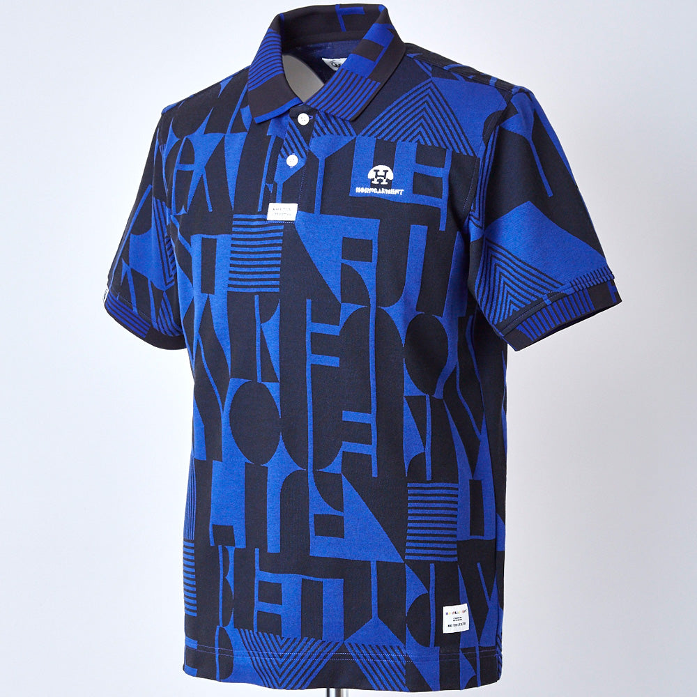 【HORN GARMENT】MEN'S Dialogue Jaquard Polo［BLUE］（HCM-2C-AP03）