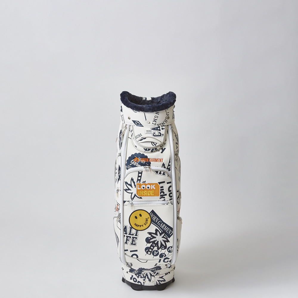 【HORN GARMENT】Archives Golf Bag［WHITE］（HVS-2C-SC05）