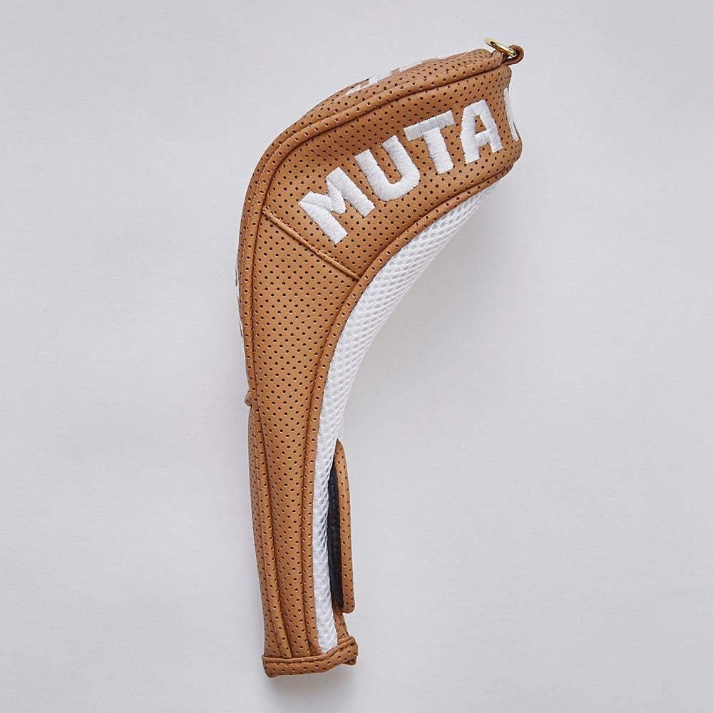 【muta】CONTINUA パンチングエシカルレザー ヘッドカバー フェアウェイウッド用［ベージュ］（MGAD-750031）