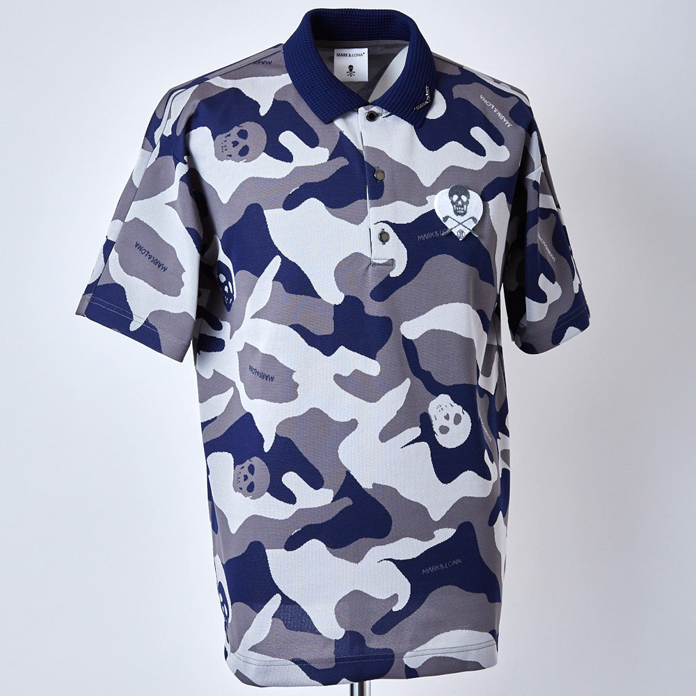 【MARK＆LONA】MEN'S Gauge Aim Polo［GREY］（MLM-2C-AP04）