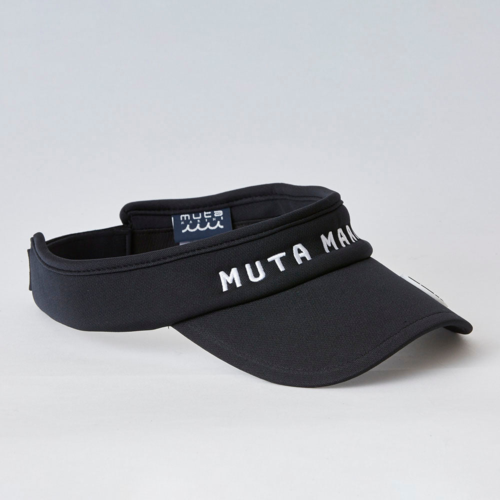 【muta】ソフトジャージー バイザー［ブラック］（MMAV-622065）