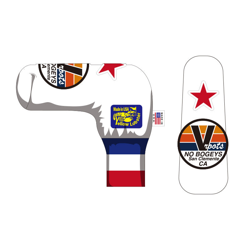 【yellow lobster】PUTTER COVER［Newport White］