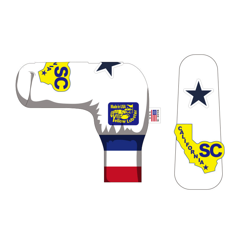 【yellow lobster】PUTTER COVER［Newport White］