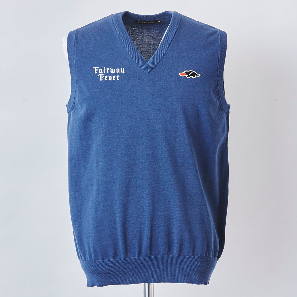 【rough&amp;swell】MEN'S FAIRWAY FEVER VEST[LIGHT NAVY](RSM-22088)