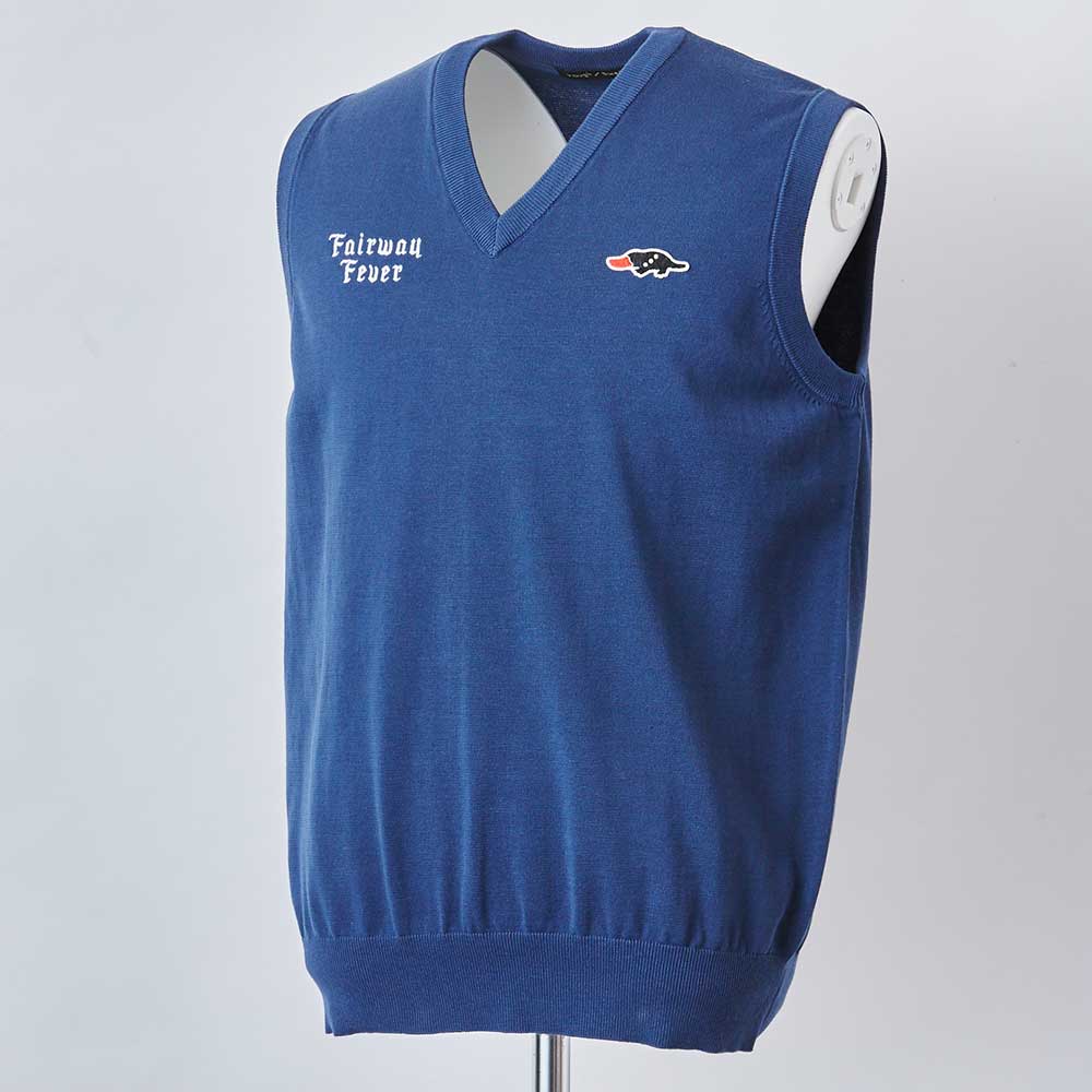 【rough&amp;swell】MEN'S FAIRWAY FEVER VEST[LIGHT NAVY](RSM-22088)