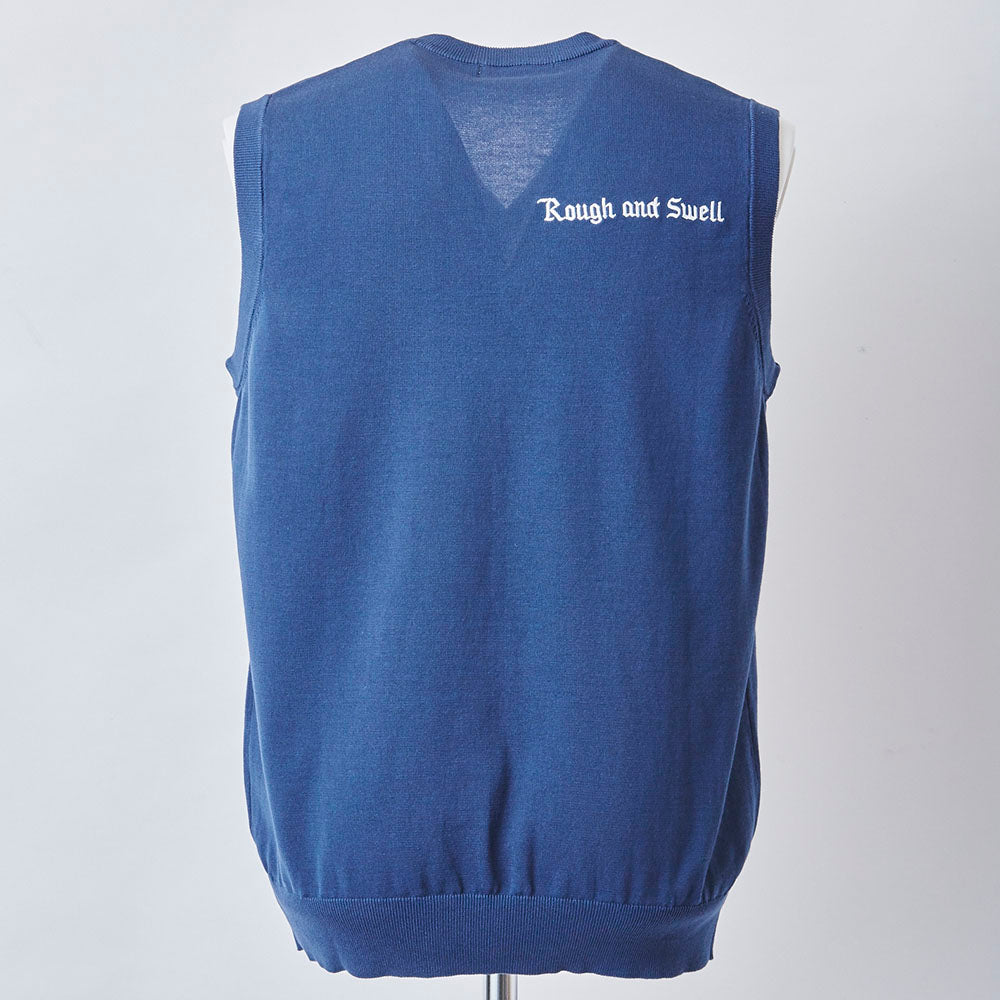 【rough&swell】MEN'S FAIRWAY FEVER VEST［LIGHT NAVY］（RSM-22088）