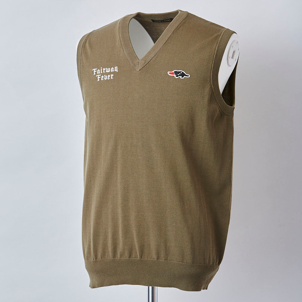 【rough&amp;swell】MEN'S FAIRWAY FEVER VEST[OLIVE](RSM-22088)